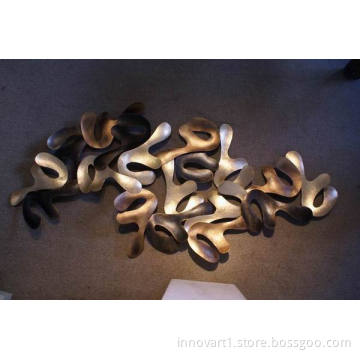 Wrought iron wall sculpture